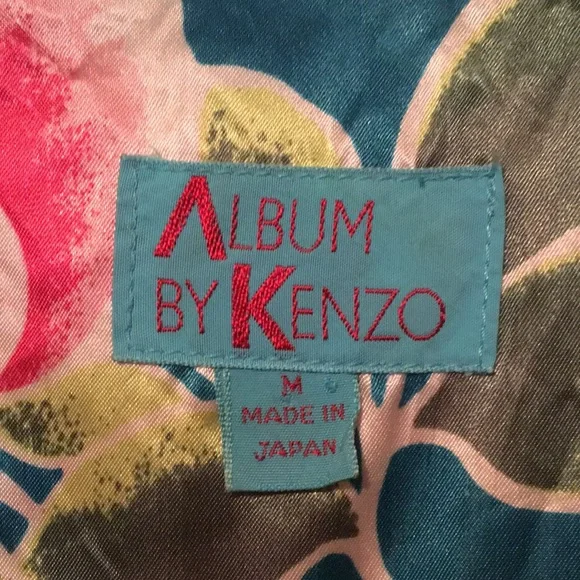 Vintage 80s ALBUM By KENZO Satin Blazer - Picture 8 of 8